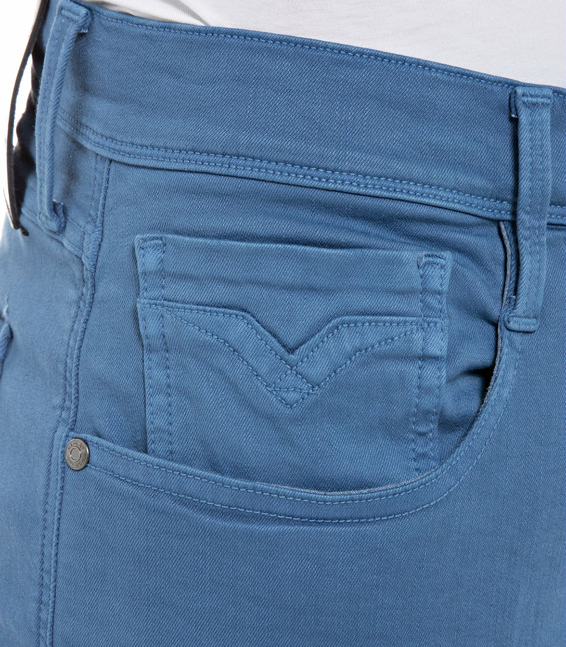 スリム ANBASS Hyperflex ストレッチデニム 詳細画像 ブルー 7